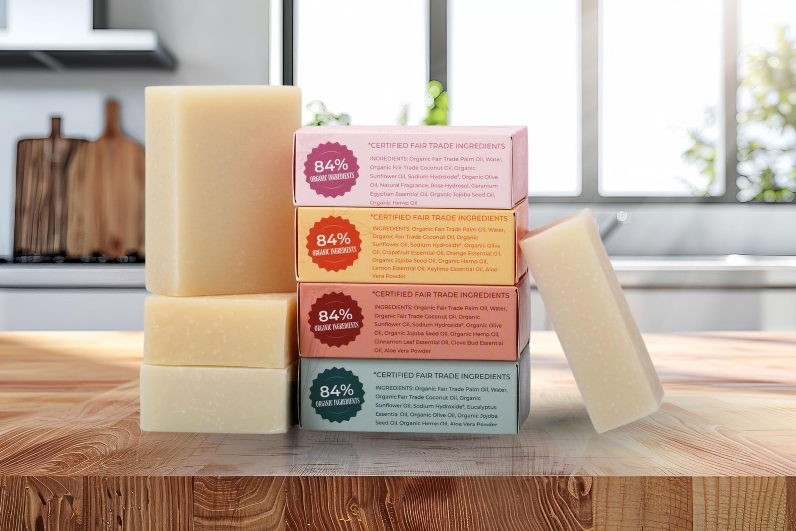 Variety Pack – 4 Bar Set: Cinnamon Spice, Eucalyptus, Rose, Citrus Medley | V…
