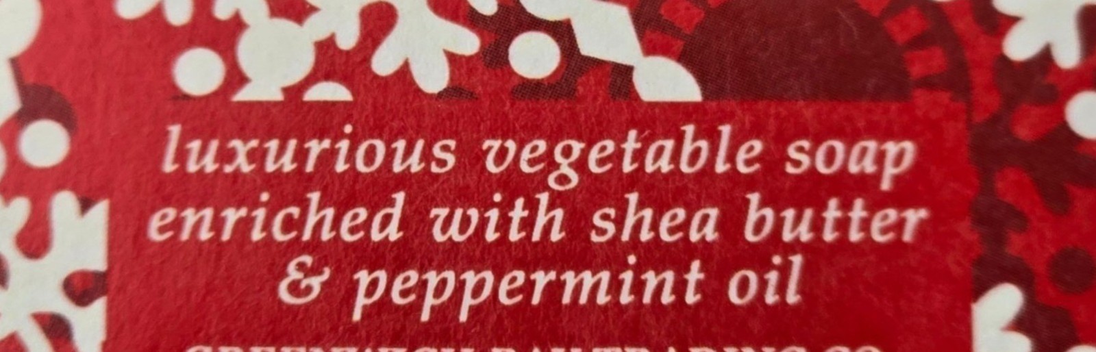 4 Greenwich Bay Trading Peppermint 1.9 oz 53 g Holiday Shea Butter Soap Bars