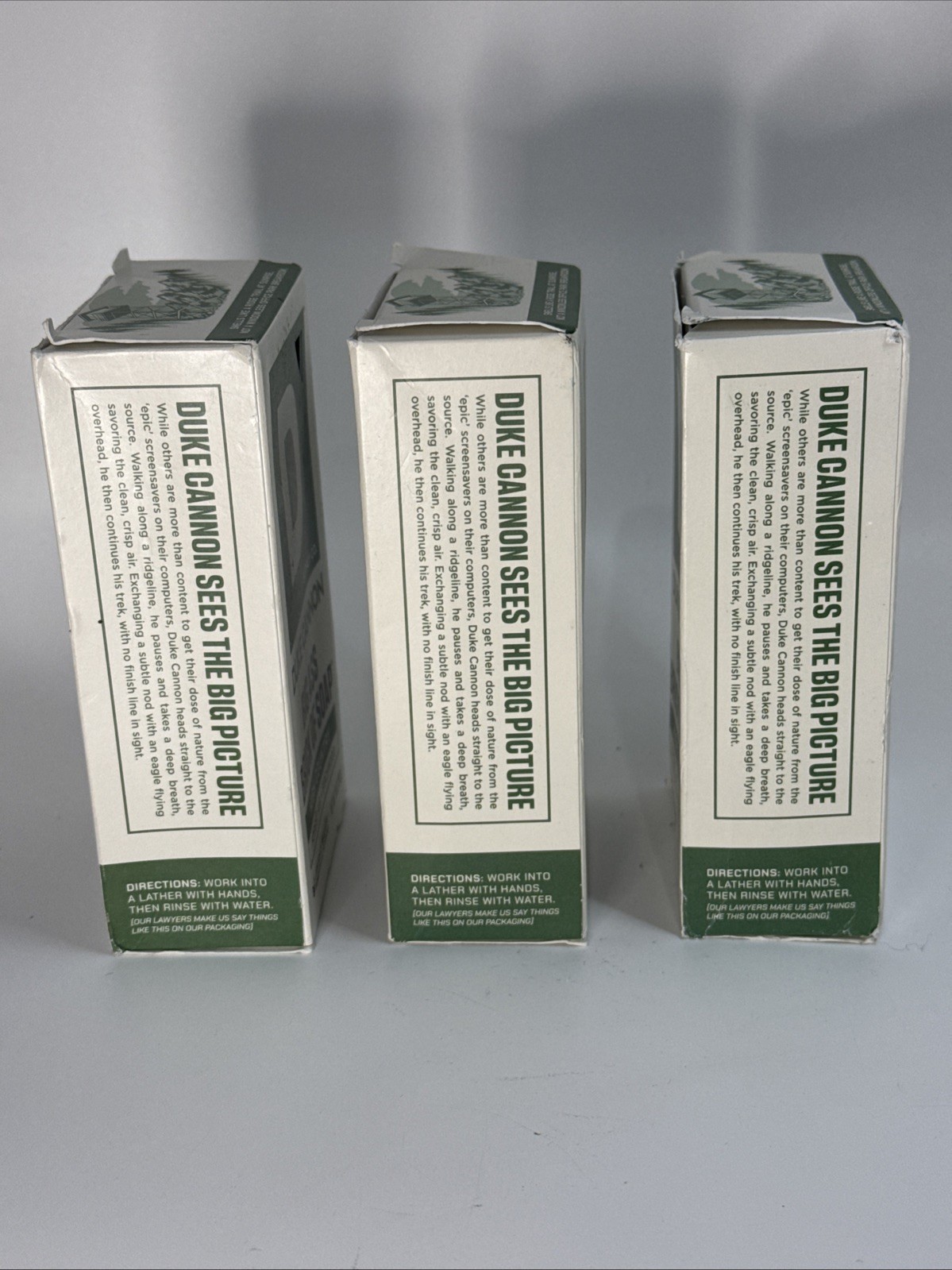3x- Duke Cannon Big Ass Brick Soap High Country 10oz Benefits Vets New Scent