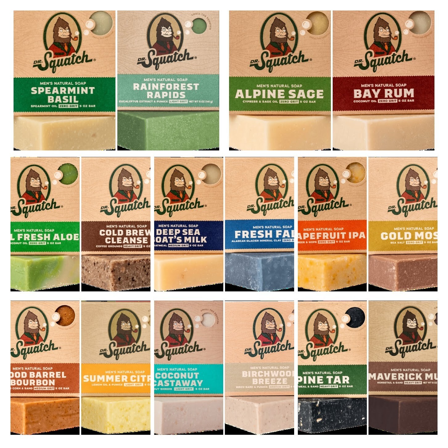 Dr Squatch Bar Soap 2 Piece Lots – CHOOSE YOUR SCENT – BUILD YOUR BUNDLE