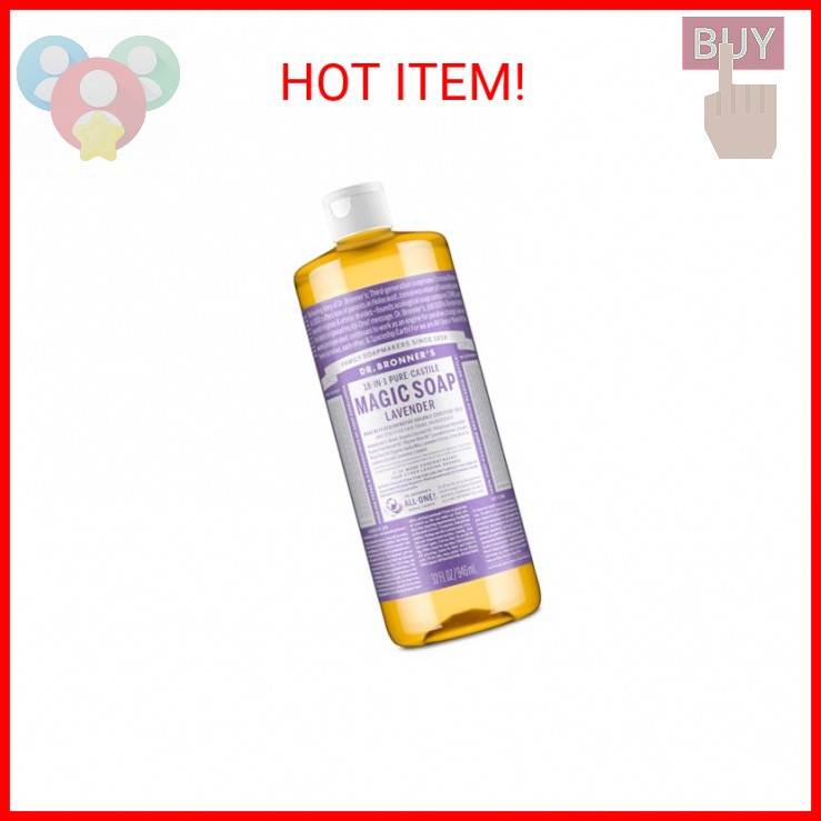Dr. Bronner’s Pure-Castile Liquid Soap, Made with Organic Oils, 18-in-1 Uses: Fa