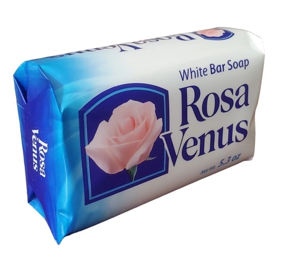 Jabon Rosa Venus Blanco White Classic 150g / 5.29 oz Rose Scent Soap Bar – NEW ❀