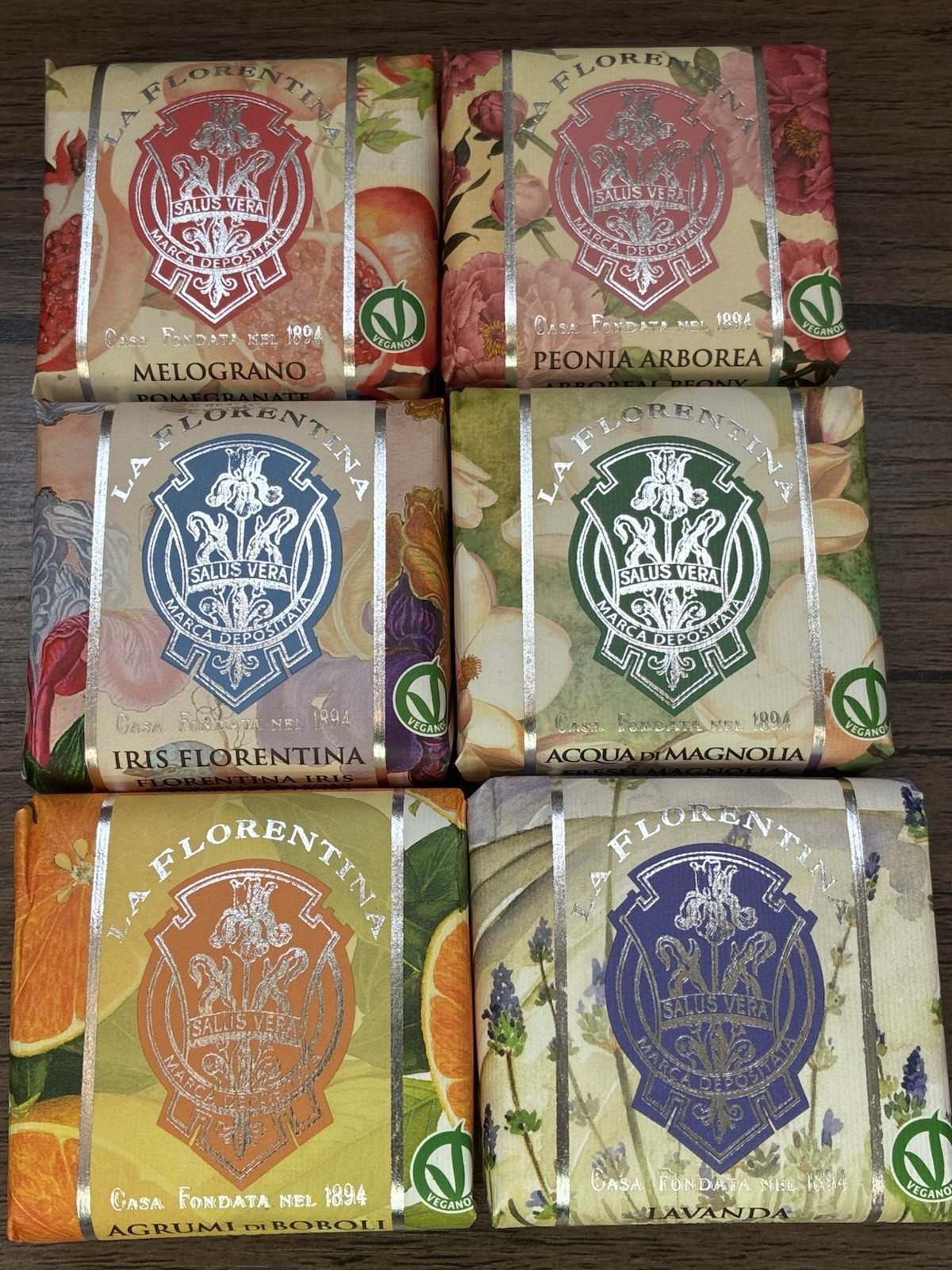 La Florentina Luxury Italian Soap Set of 6 See Pictures For Scents