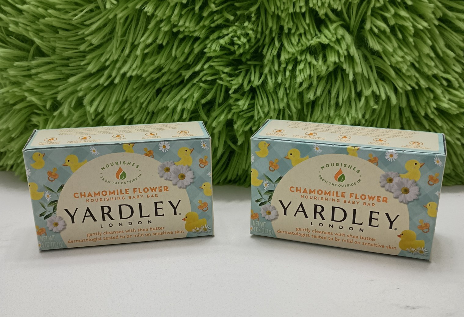 Yardley London Soap LOT Of 2 Chamomile Flower Nourishing Baby Bar Sensitive Skin