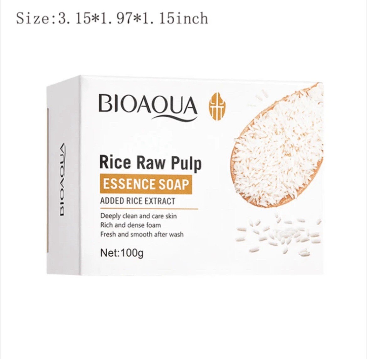 Natural Rice Puree Essence Soap for Daily & Face & Body Care