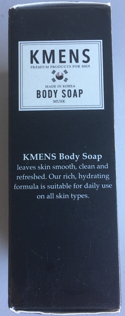 KMENS Made In Korea Premium Products For Men Sandalwood Body Soap 8.47 Oz.