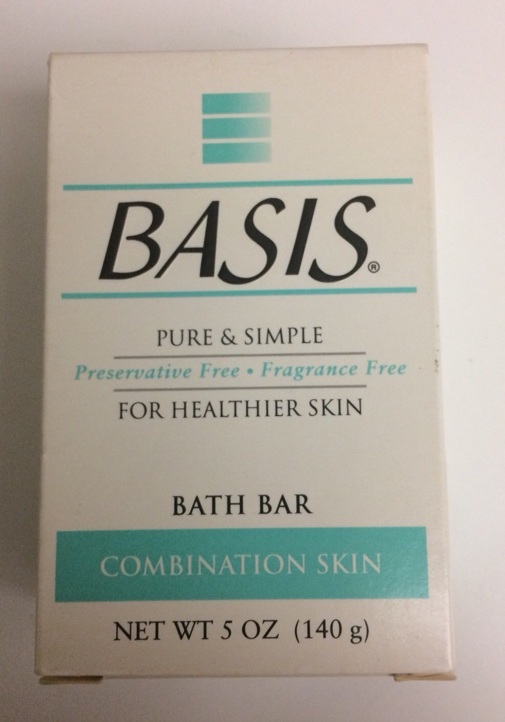 1 (ONE) Basis Bath Bar 5 oz. Combination Skin Fragrance & Preservative Free RARE
