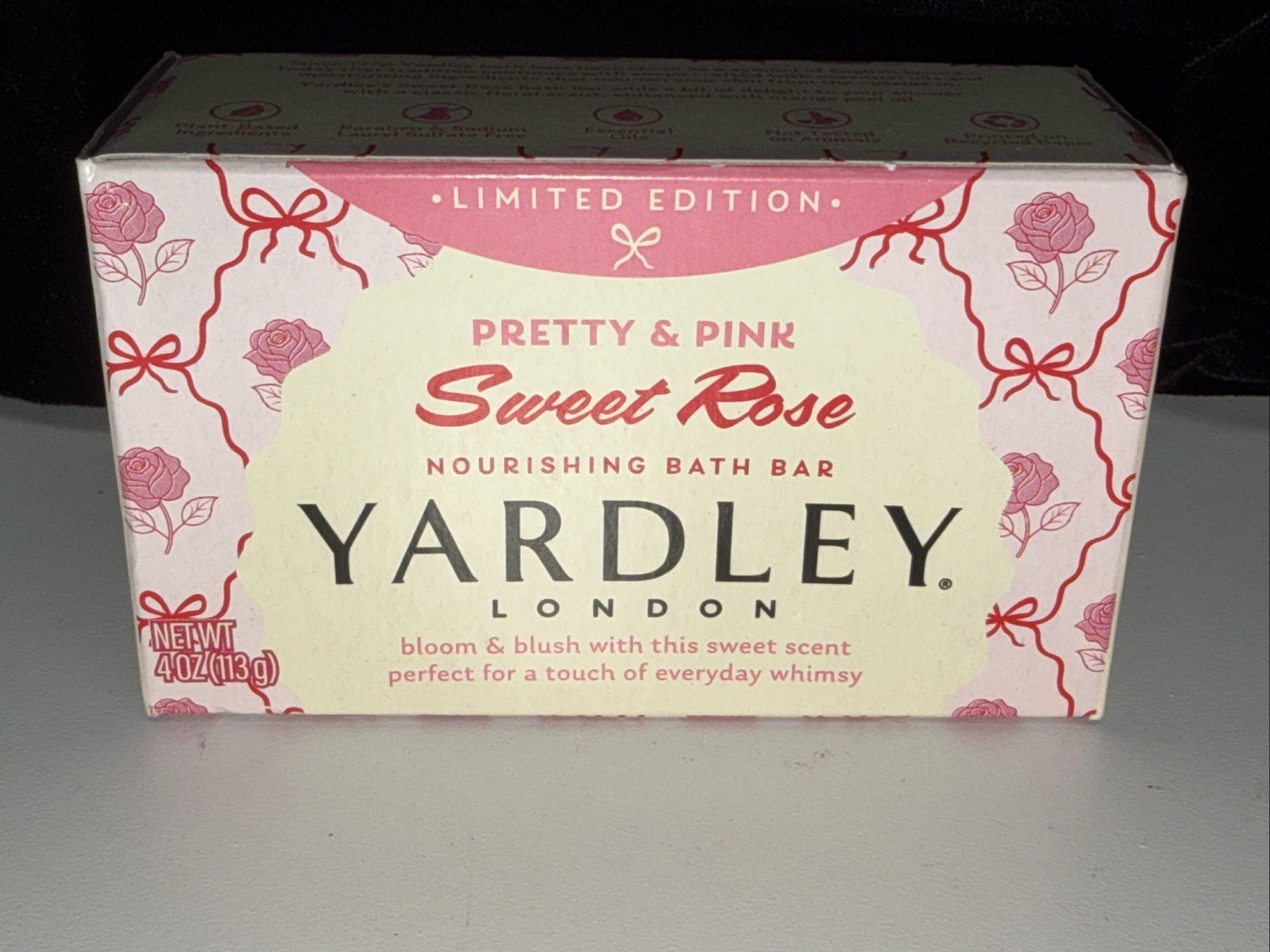 8x Yardley London Limited Edition Pretty & Pink SWEET ROSE Bath Bar Soap 4oz