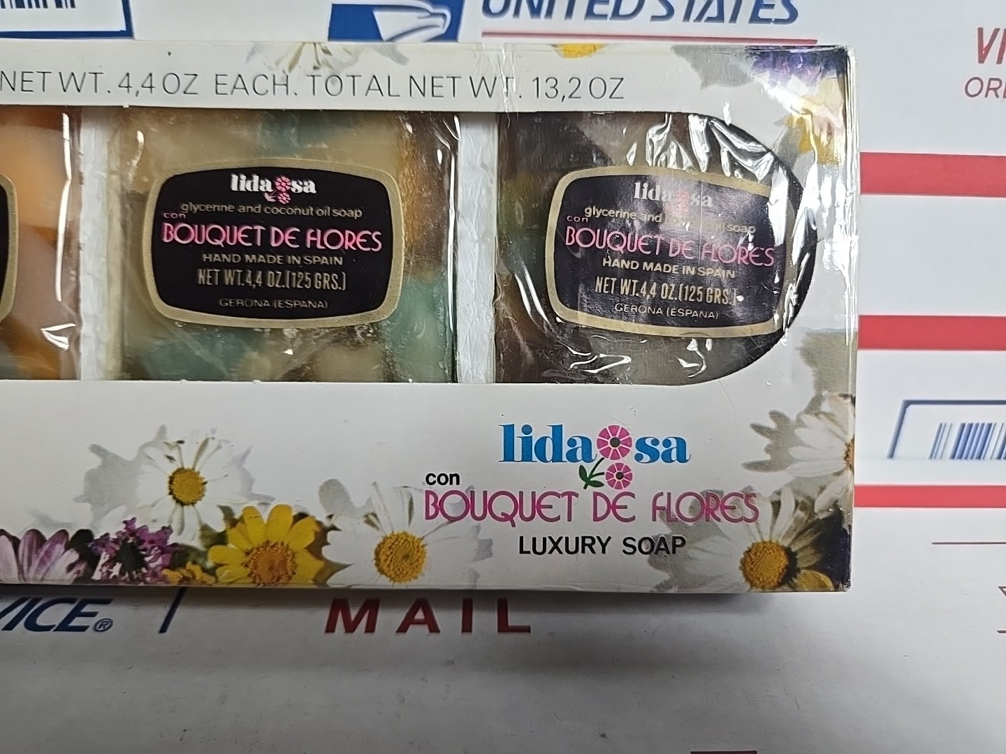Lidasa Bar Soap 3 Pack, 4.4 Oz Each, Bouquet De Flores Luxury Soap Set, Spain