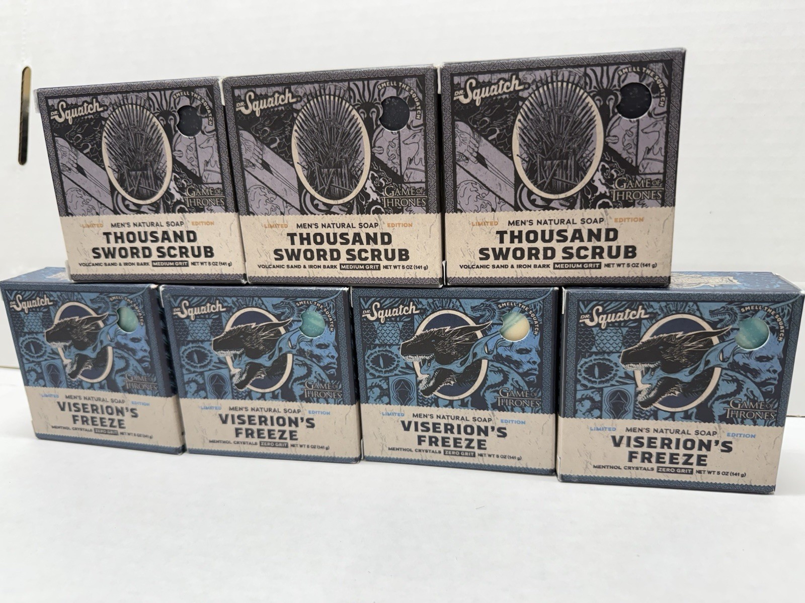 7 pcs. Dr Squatch Soap Thousand Sword Scrub – Game of Thrones – Limited Edition