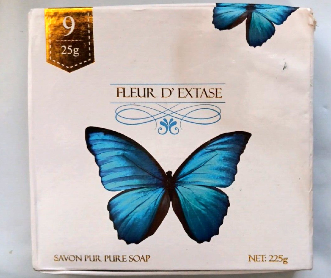 Fleur D’ Extase (Ecstacy) Soap set 9 x 25 Gram Bars Of Guest Soaps