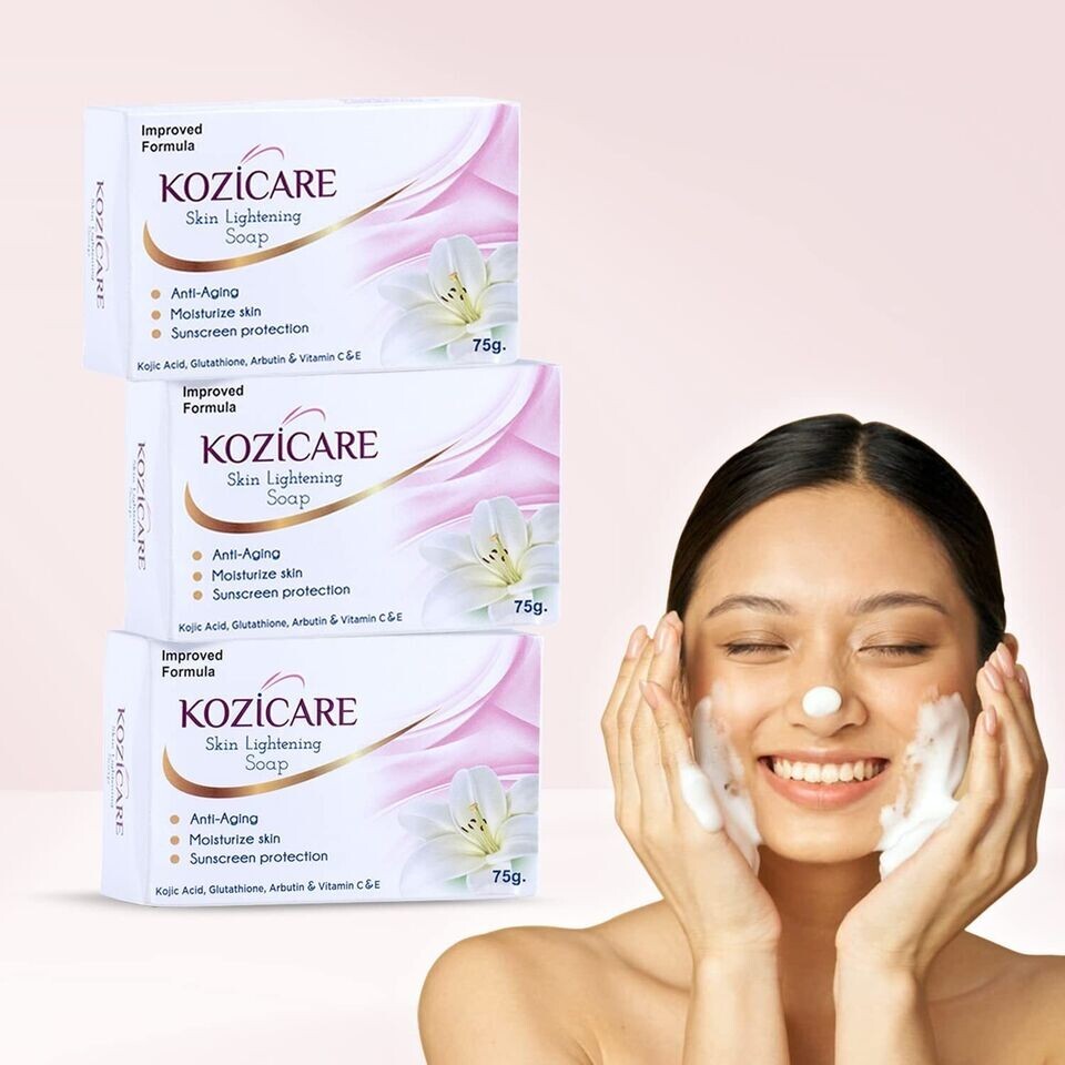 Kozicare Skin Lightening Soap 75g each | 3 Soap ll FREE SHIPPING