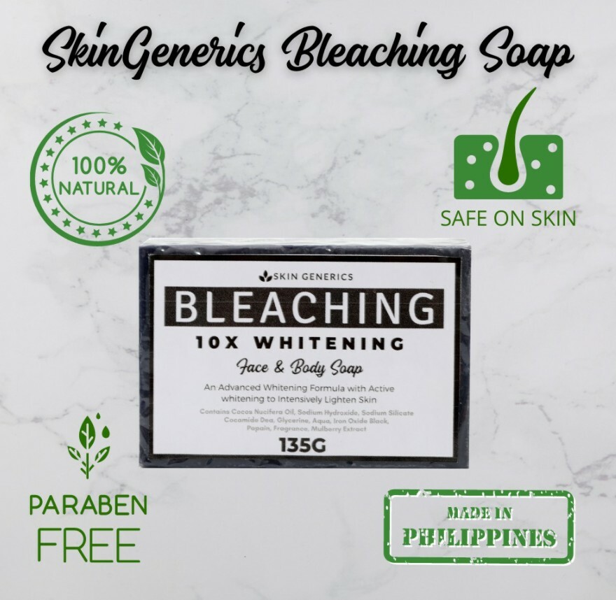 Skin Generics BLEACHING 10x Whitening Face & Body Soap 135g (1 Bar ONLY)