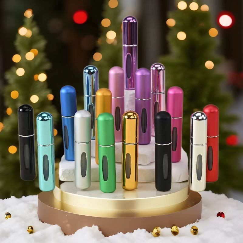 Any 5 PCS Mini Travel Perfume Atomizer Bottle Portable Spray Pump Case Refill