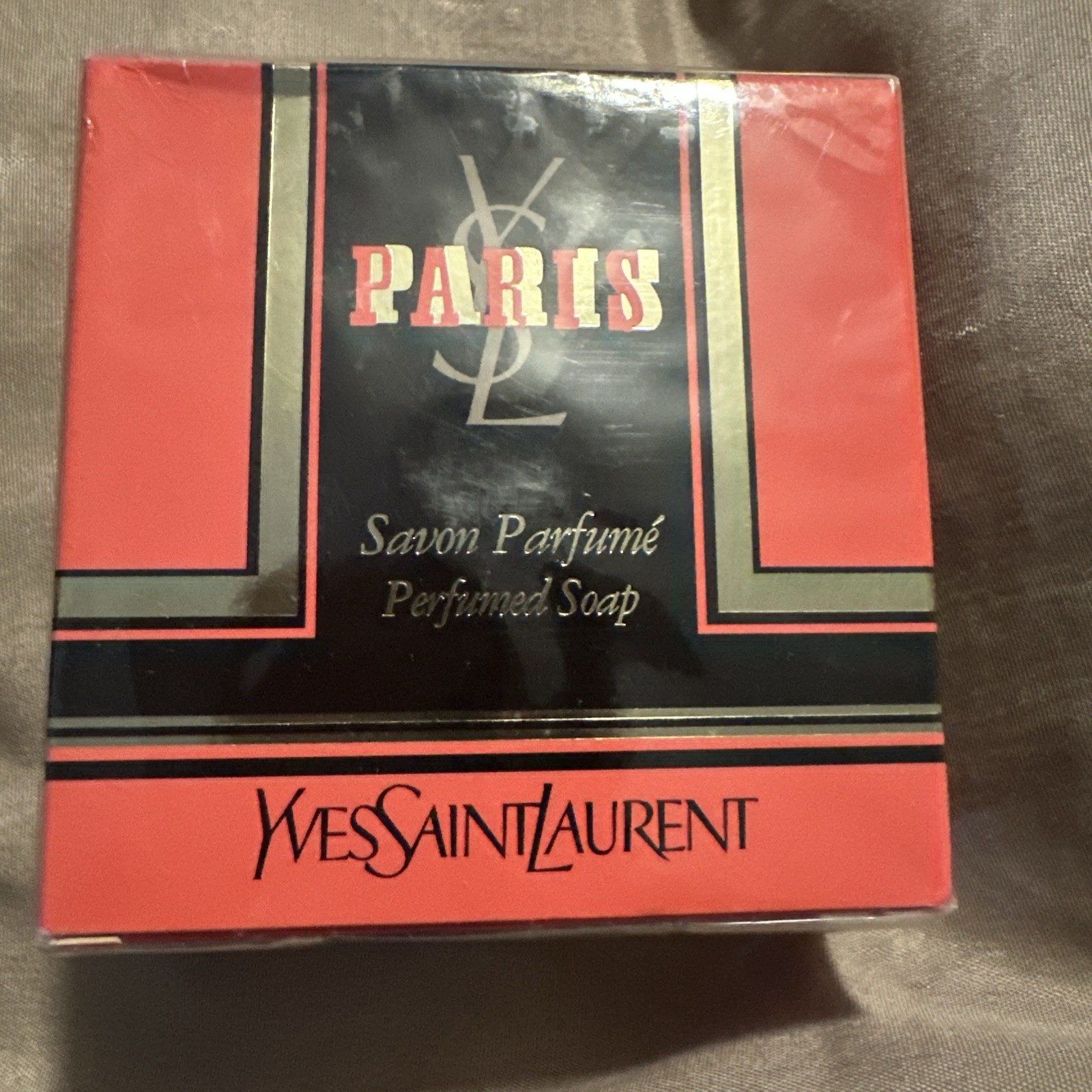 Vintage Paris YSL Perfumed Soap Savon Yves Saint Laurent *Sealed Box*