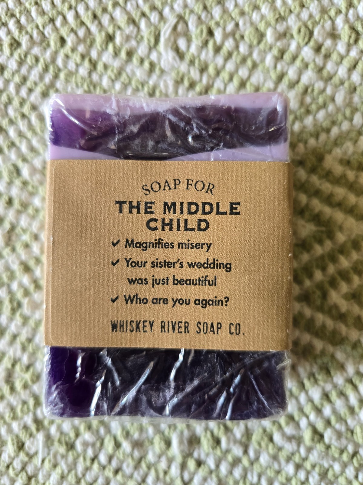 New Soap for The Middle Child – Largely Invisible Scent – Grape – Gag Gift