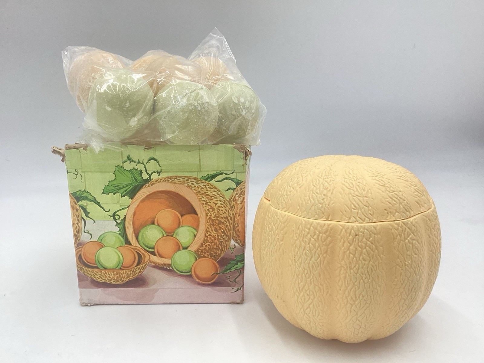 New! Vintage 1973 Avon Melon Ball Guest Soaps In Original Box With 6 Soaps
