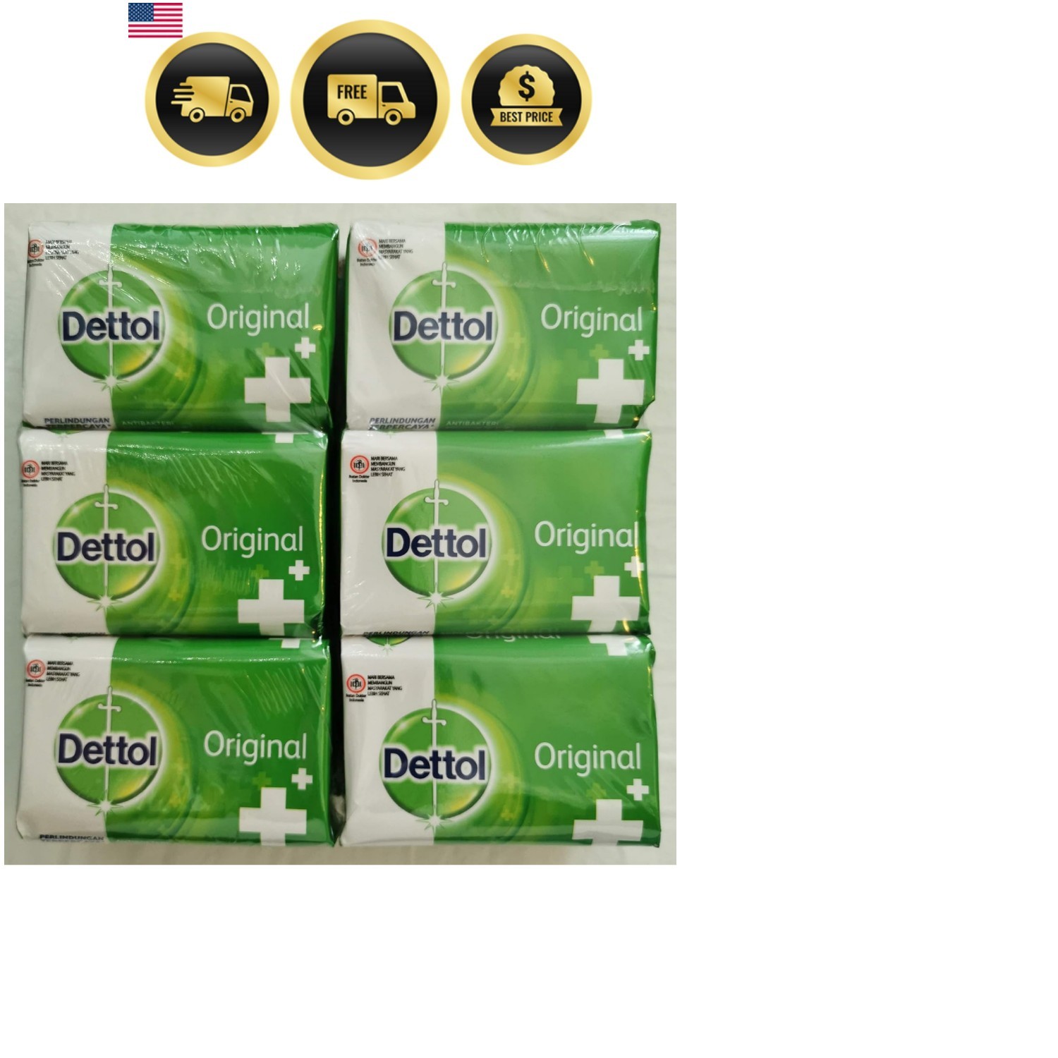 Antibacterial Soap, 3.5 Ounce/100 gr Pack of 6