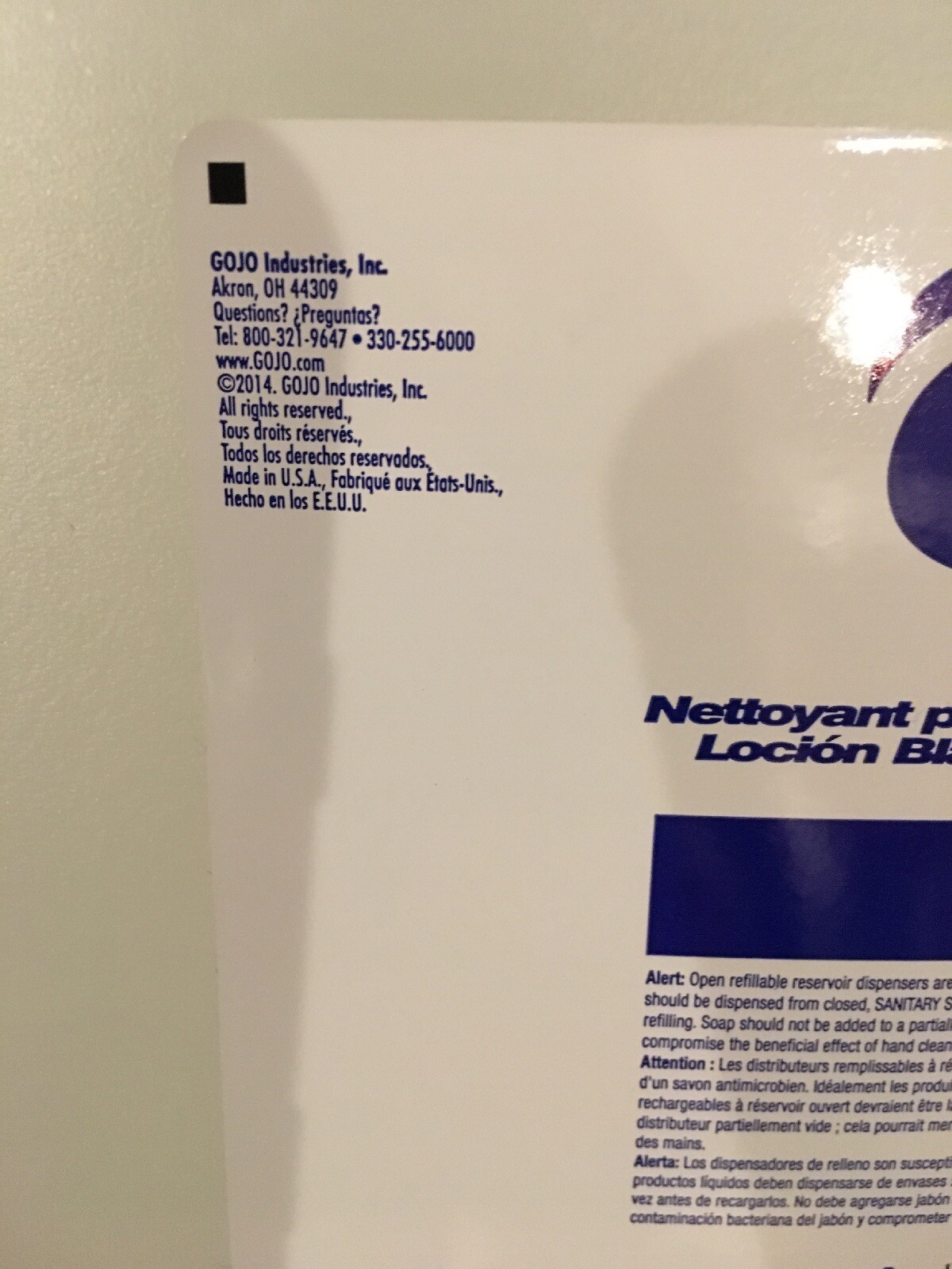 Case of 4 gallons Gojo White Lotion Skin Cleanser 1812 exp 07/202 Lot 4 gals NEW