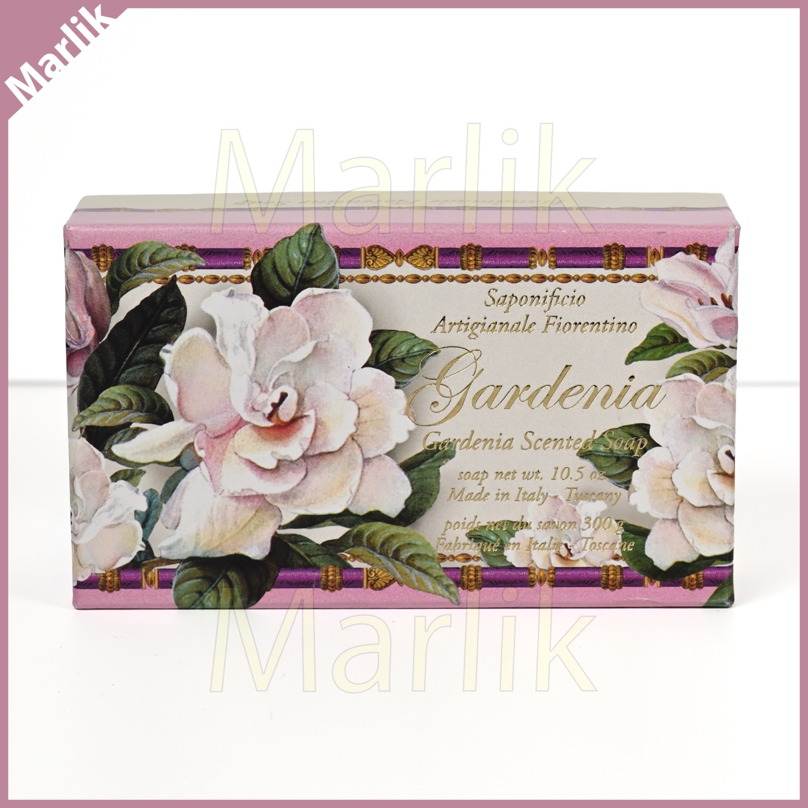 Made in Florence Tuscany Italian Handmade Luxury Bar Soap Gardenia 10.5 OZ NEW