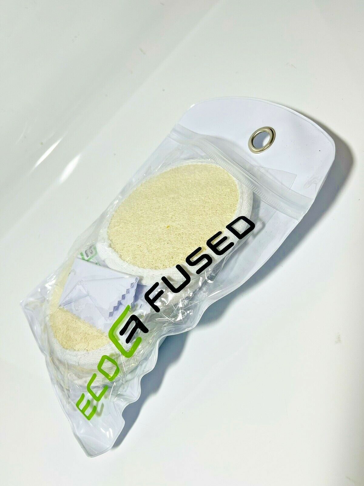 Lot of 5 3 inch Loofah Buff Pads by Eco Fused New in Package