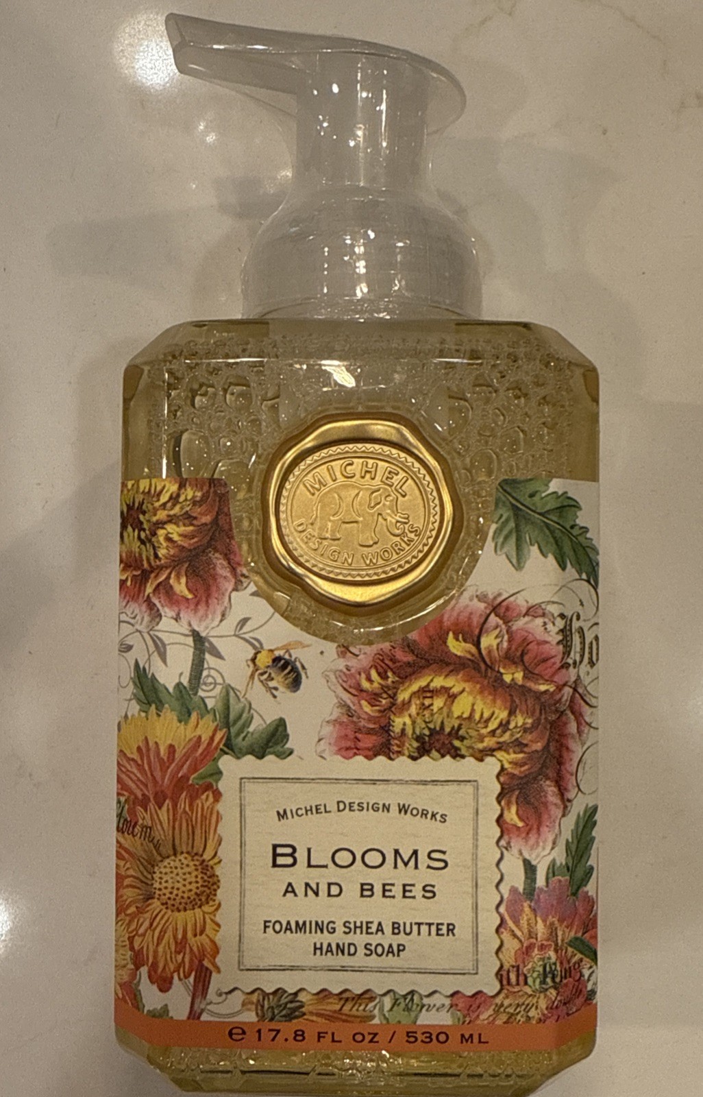 SHEA BUTTER FOAMING HAND SOAP Blooms And Bees Michel Design Works 17.8 Oz