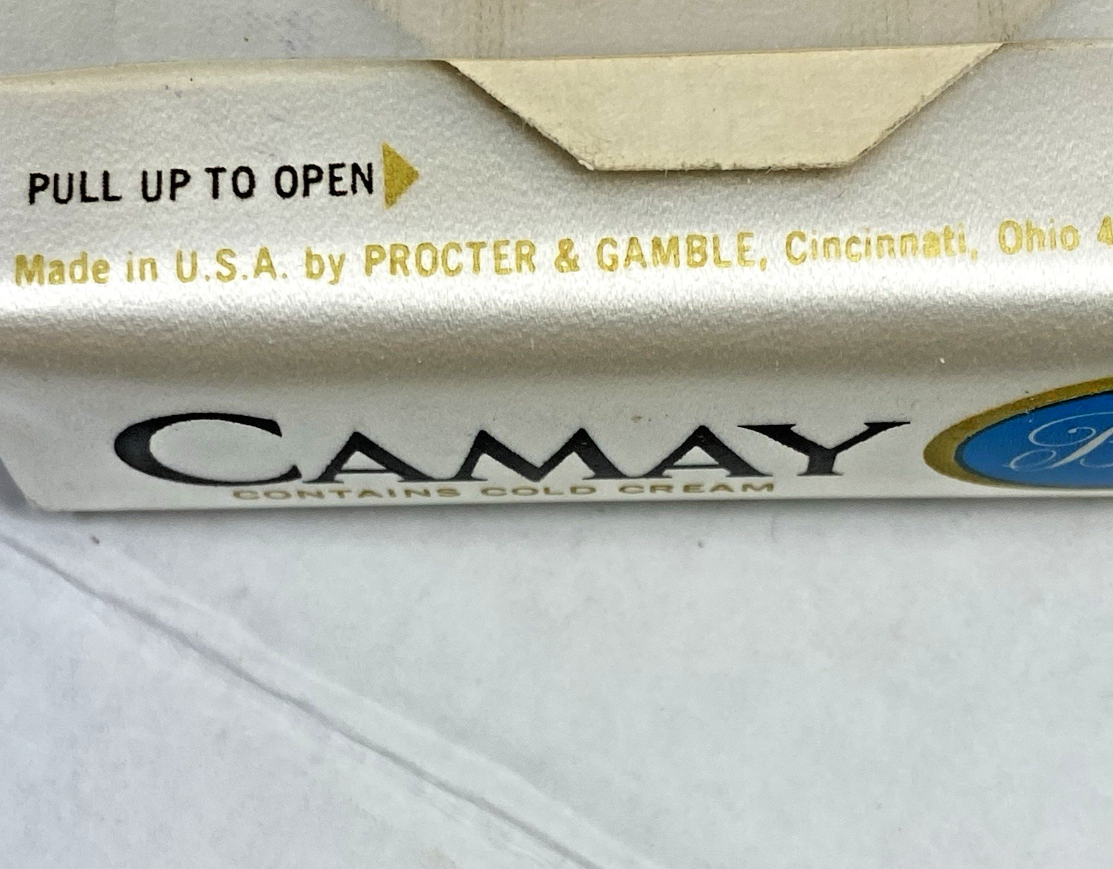 NOS 5 Vintage Camay Beauty Bar Soap Cold Cream Pink Yellow Green Blue White 3.5