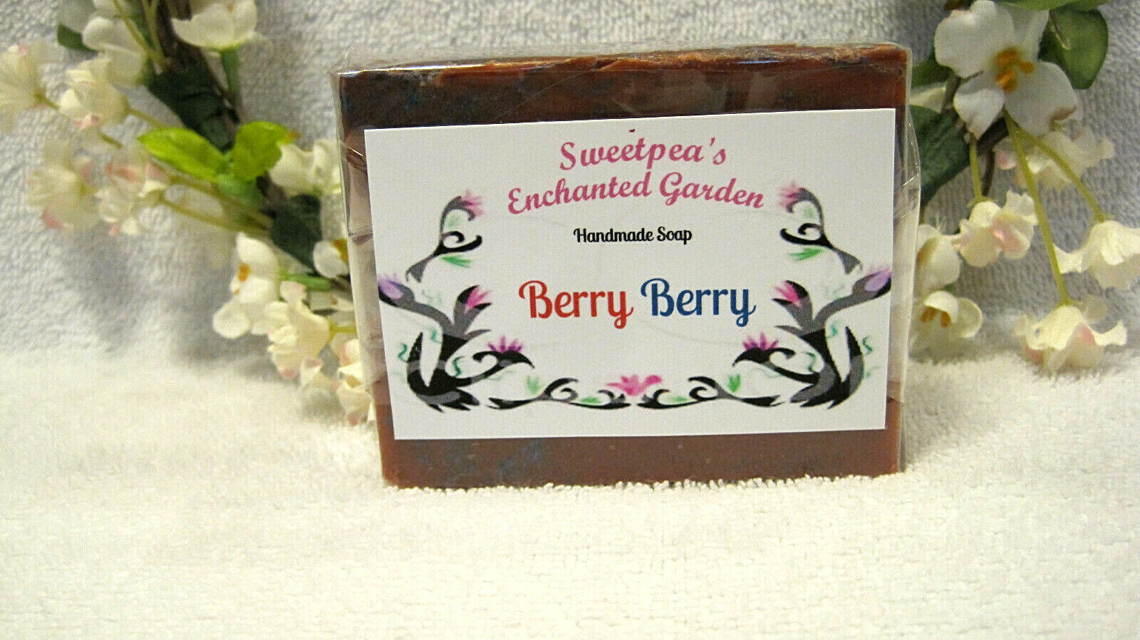 “BERRY BERRY” HANDMADE NATURAL & ORGANIC VEGAN SOAP, Travel Size Bars