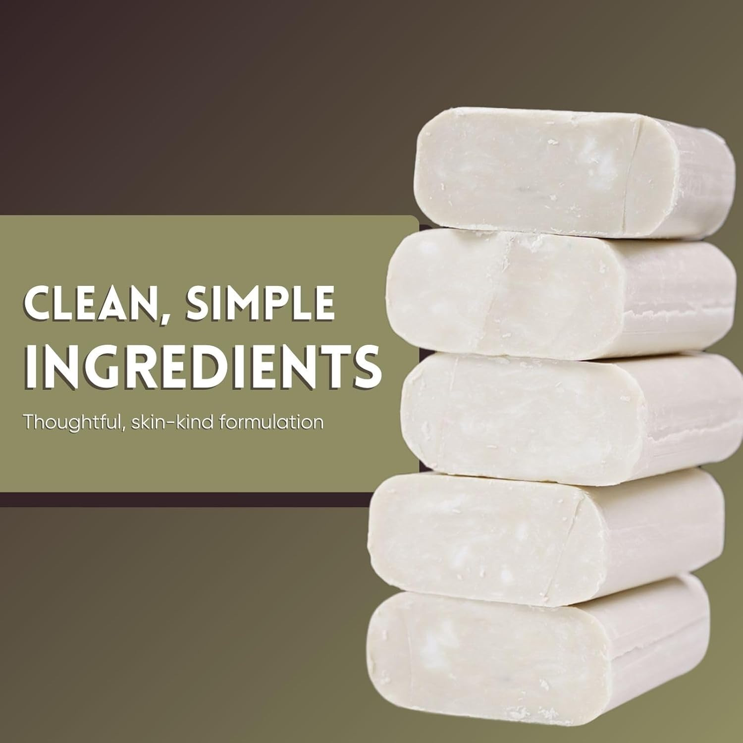 Amish Farms Fragrance Free Moisturizing Bentonite Clay Bar Soap – 5 Bars