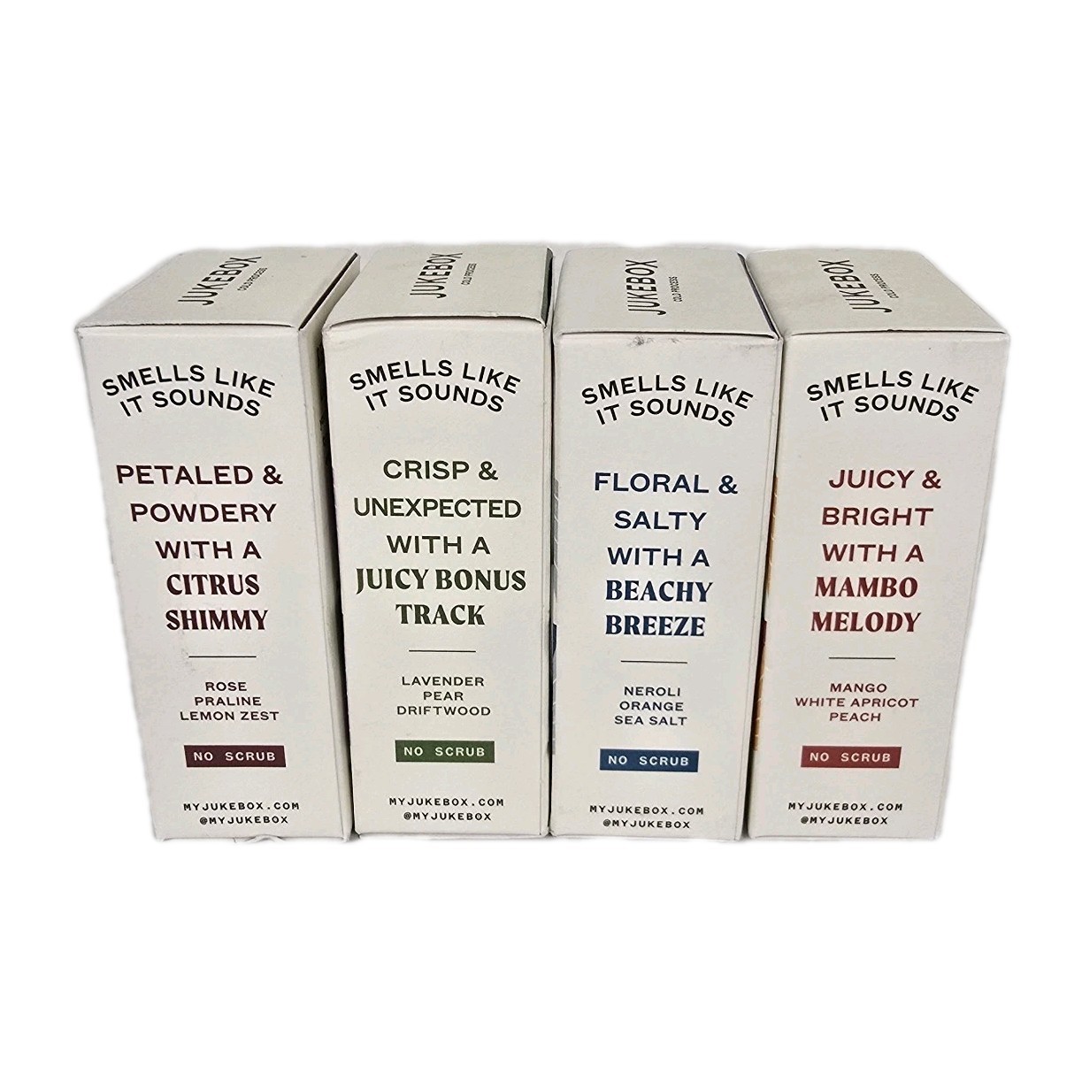 Jukebox Natural Body Soap Bar Soap 4.5oz – Lot Of 4: Rose, Sky Blue, Mango, Lav