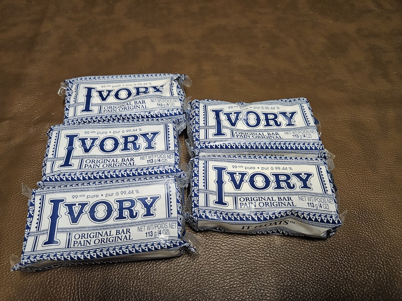 5 Vintage Retro Commemorative IVORY Classic Soap Bars, P&G 4 Oz. each