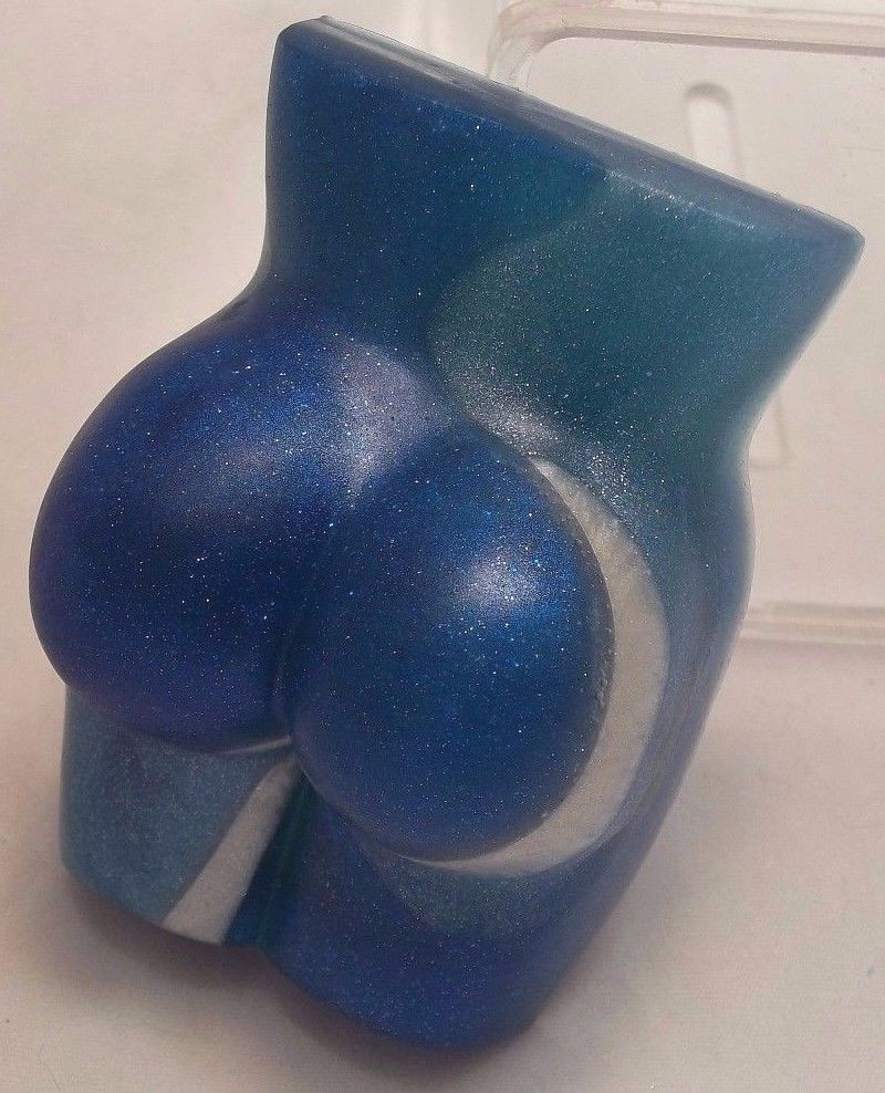 Once in a Blue Moon,silver&blue butt soap scented w/ Donna Karan’s Cashmere