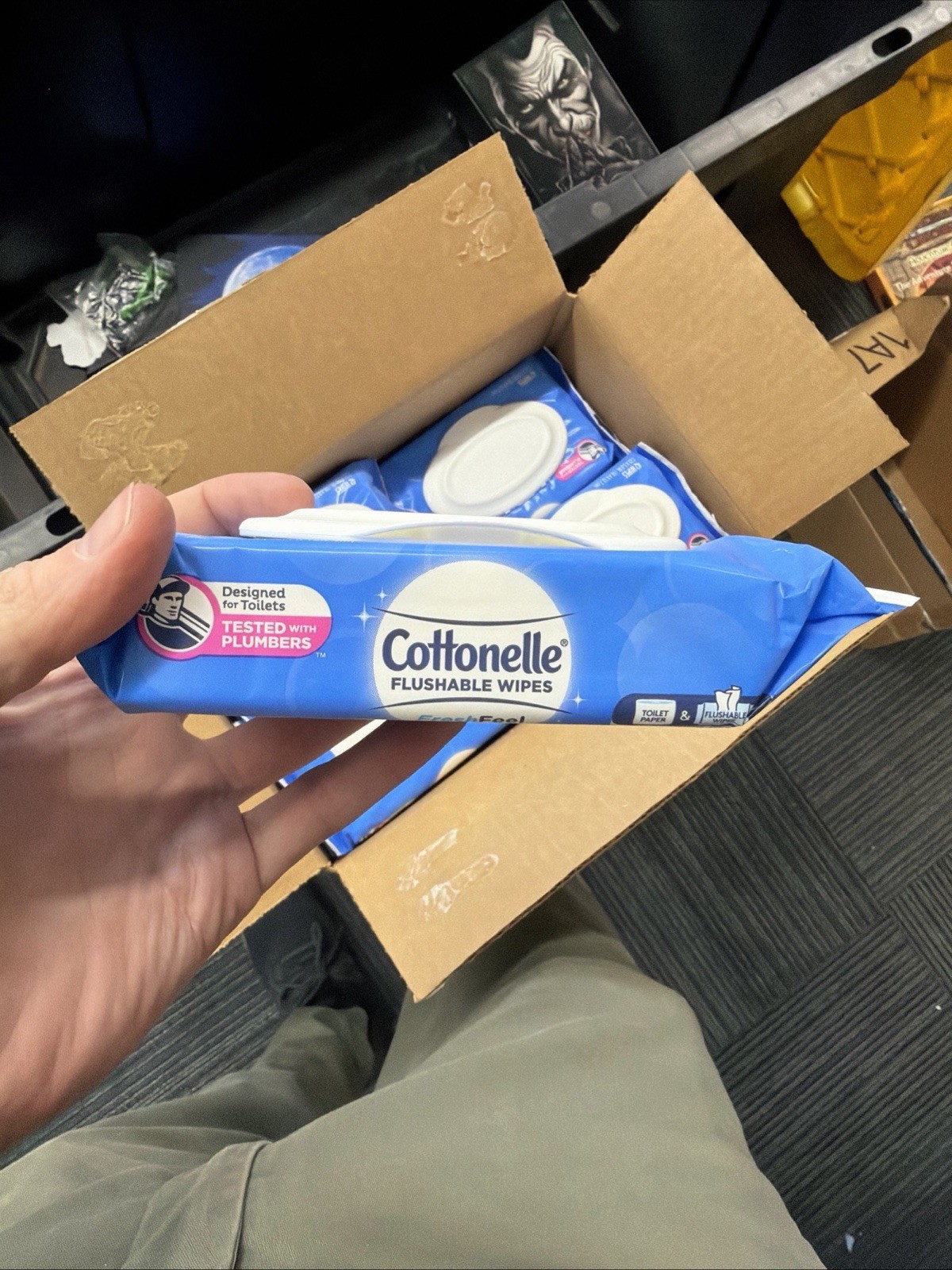 Cases Of Cottonelle Flushable Wipes. 8 – 42 CT Wipe Packs Each Case
