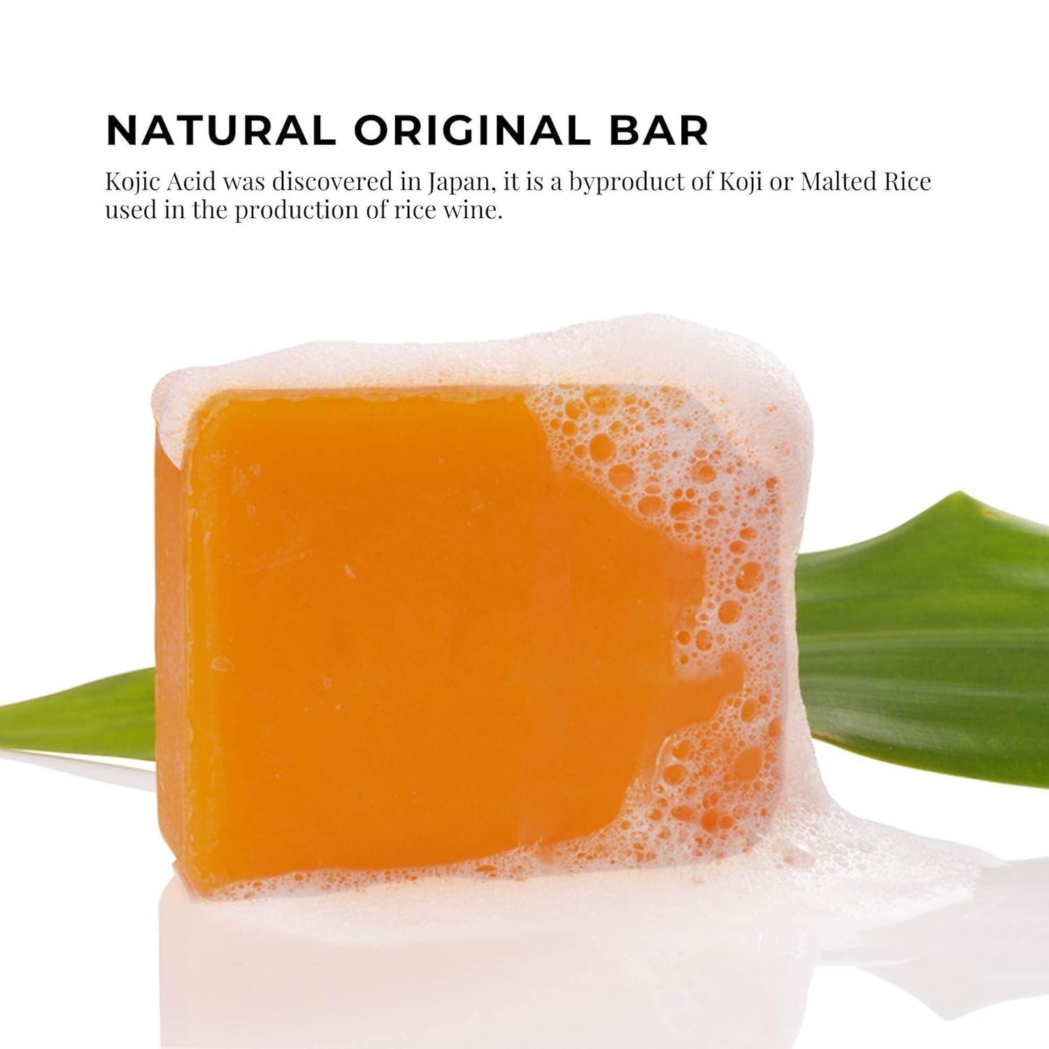 Gentle Kojic Acid Soap for Face & Body – 65g Exfoliating Bar with Orange Scent