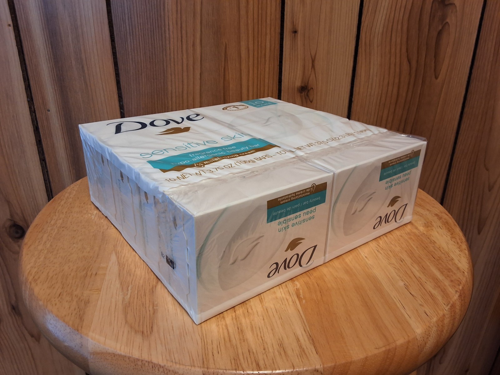 Dove Sensitive Skin Beauty Bar 10 Pack 3.75oz Fragrance Free BRAND NEW SEALED