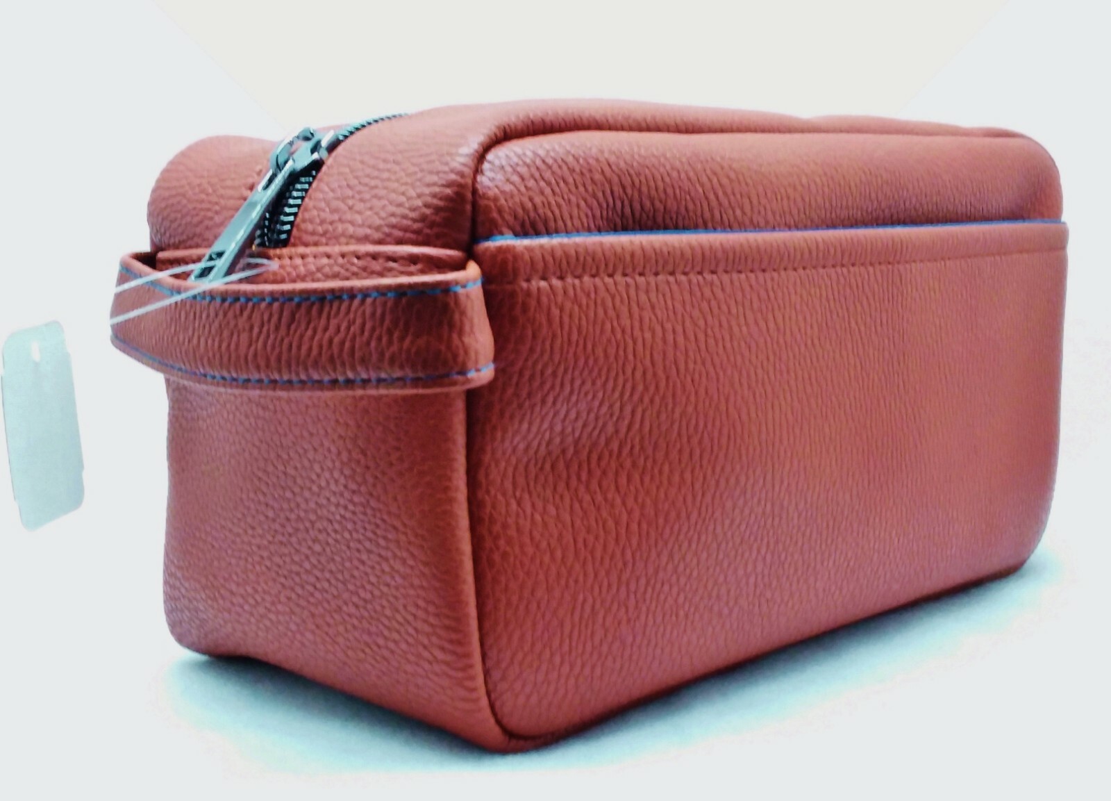 1 Bath & Body Works BROWN FAUX LEATHER Mens Travel Toiletry Bag Pouch Purse GIFT