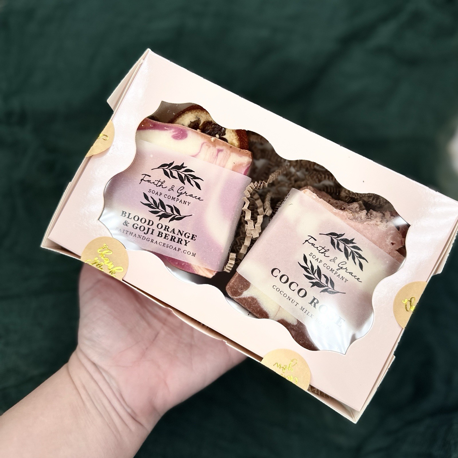 Handmade Natural Soap & Lip Balm Gift Set – 2 Bars – Perfect Gift