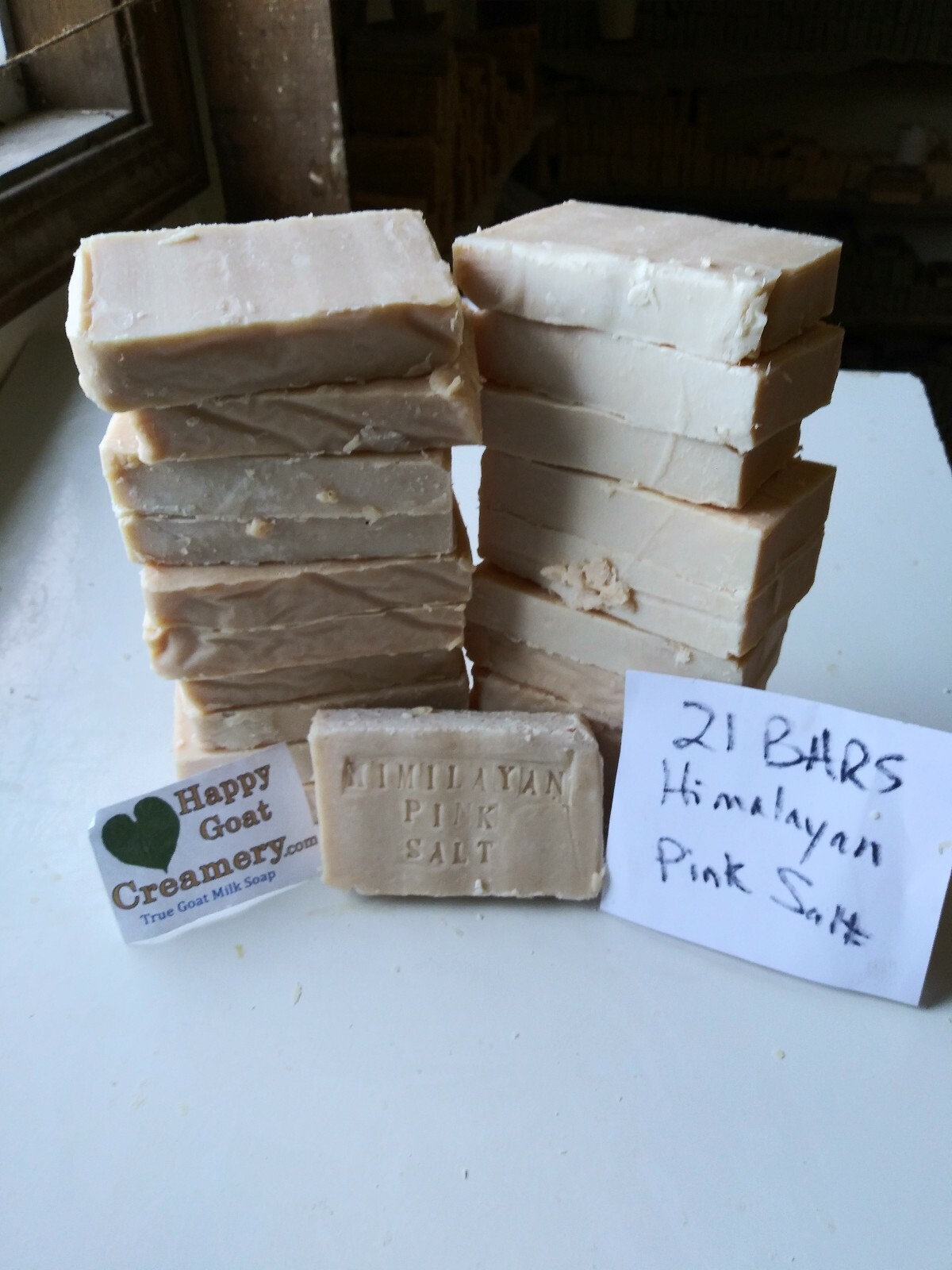 21 BARS HIMALAYAN PINK SALT GOAT MILK SOAP DYE FREE HAPPY GOAT CREAMERY CHEAP