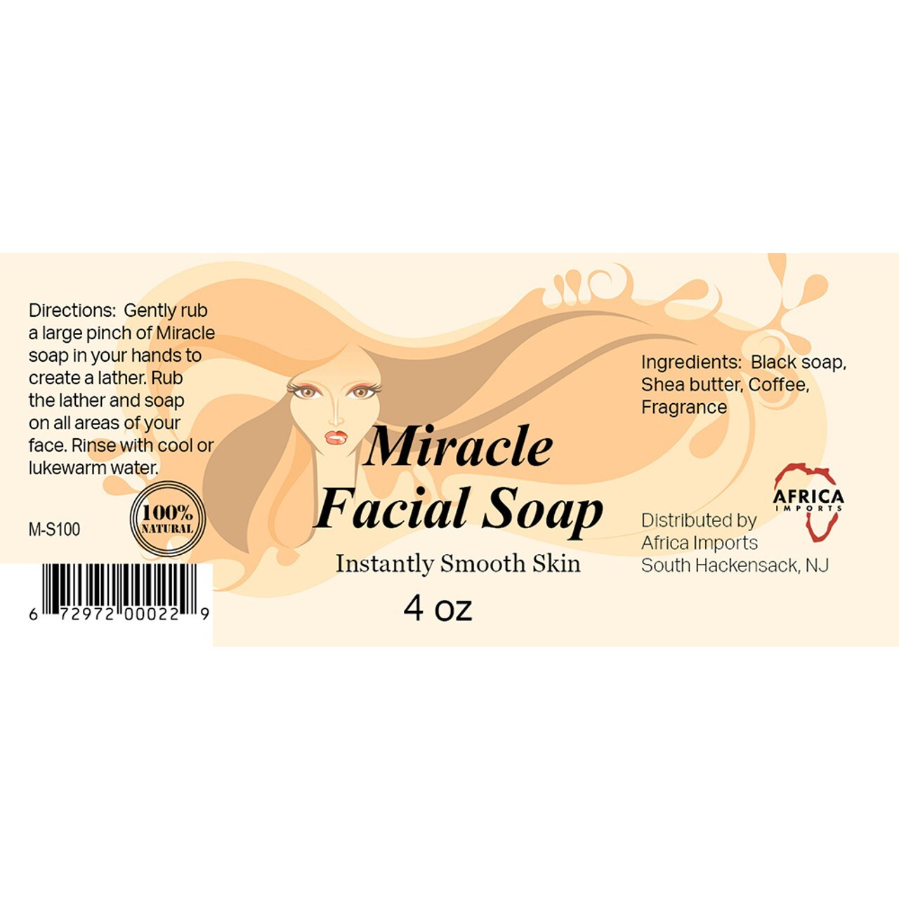 African Black Soap | Natural, Eczema/Psoriasis Soap | For Acne Treatment – 4 oz,