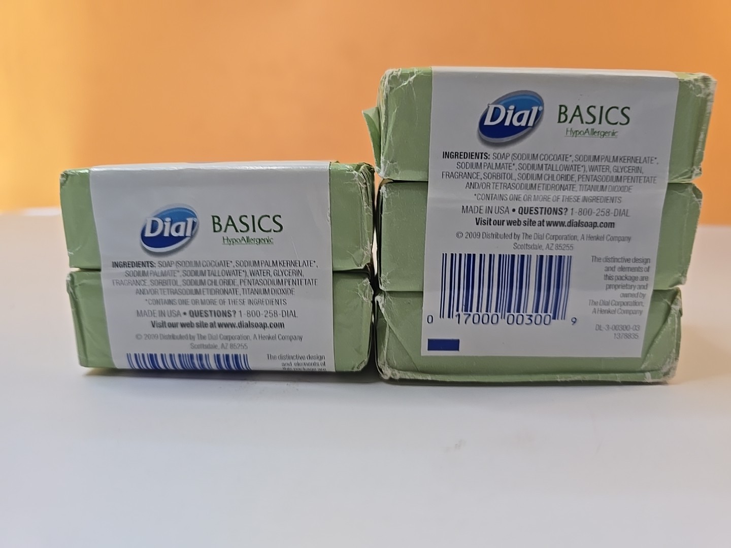 Dial Basics Hypoallergenic Bar Soap Lot Of 5 NEW SEALED Discontinued