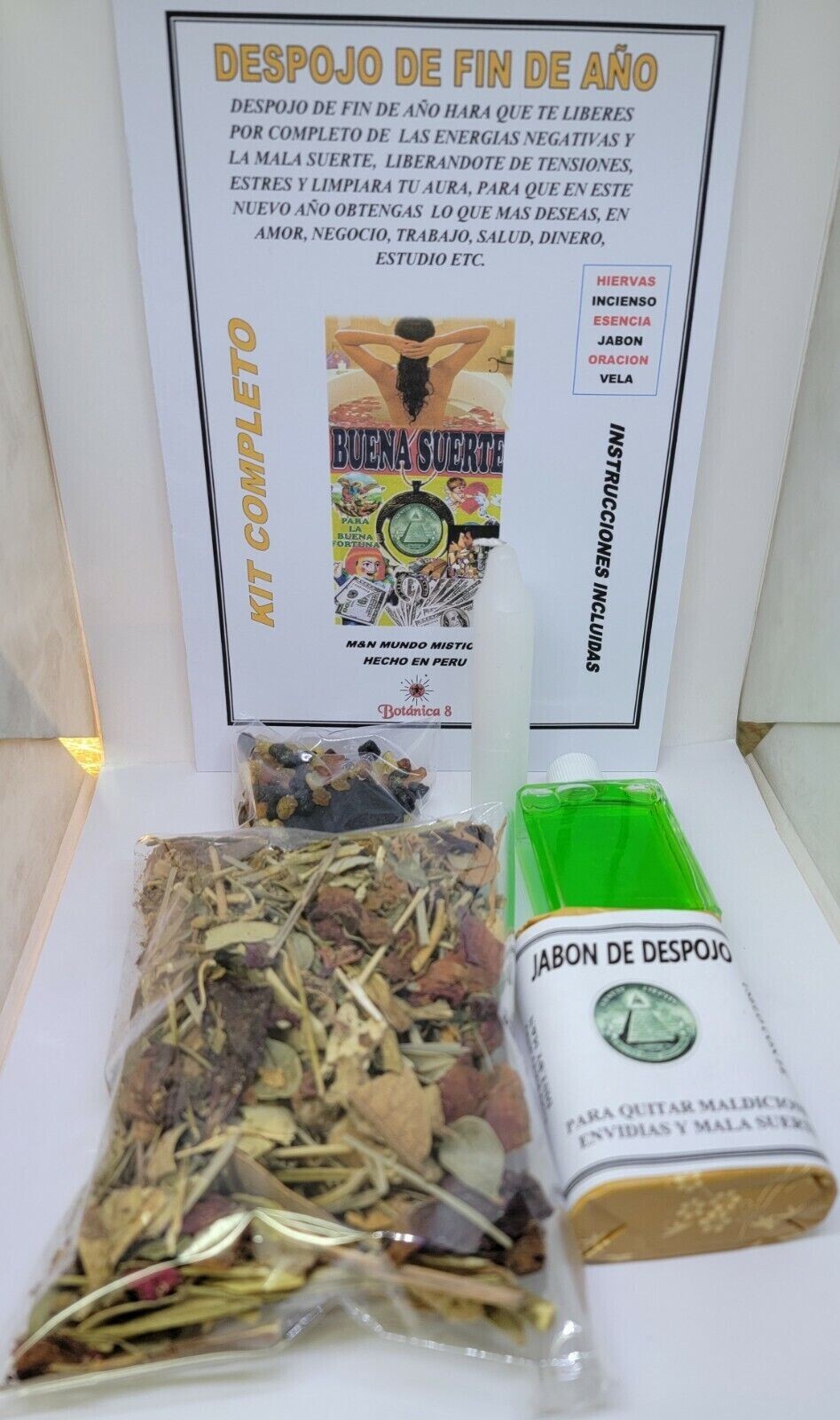 BAÑO DESPOJO ROMPE BRUJERIA KIT PARA SU PROTECCION Y ROMPER LAS MALAS ENERGIAS