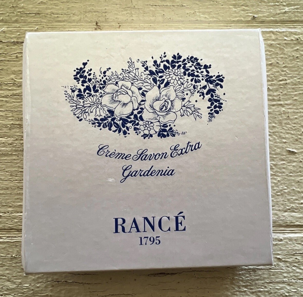 Vintage Rance 1795 Crème Savon Extra Gardenia Soap Box