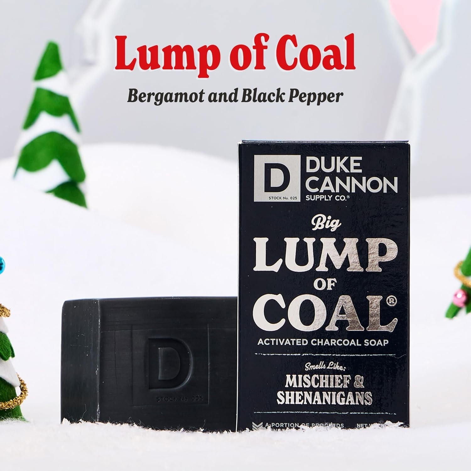 Holiday Gift: Bergamot & Black Pepper Soap Bar – 10 oz Extra Large for Men