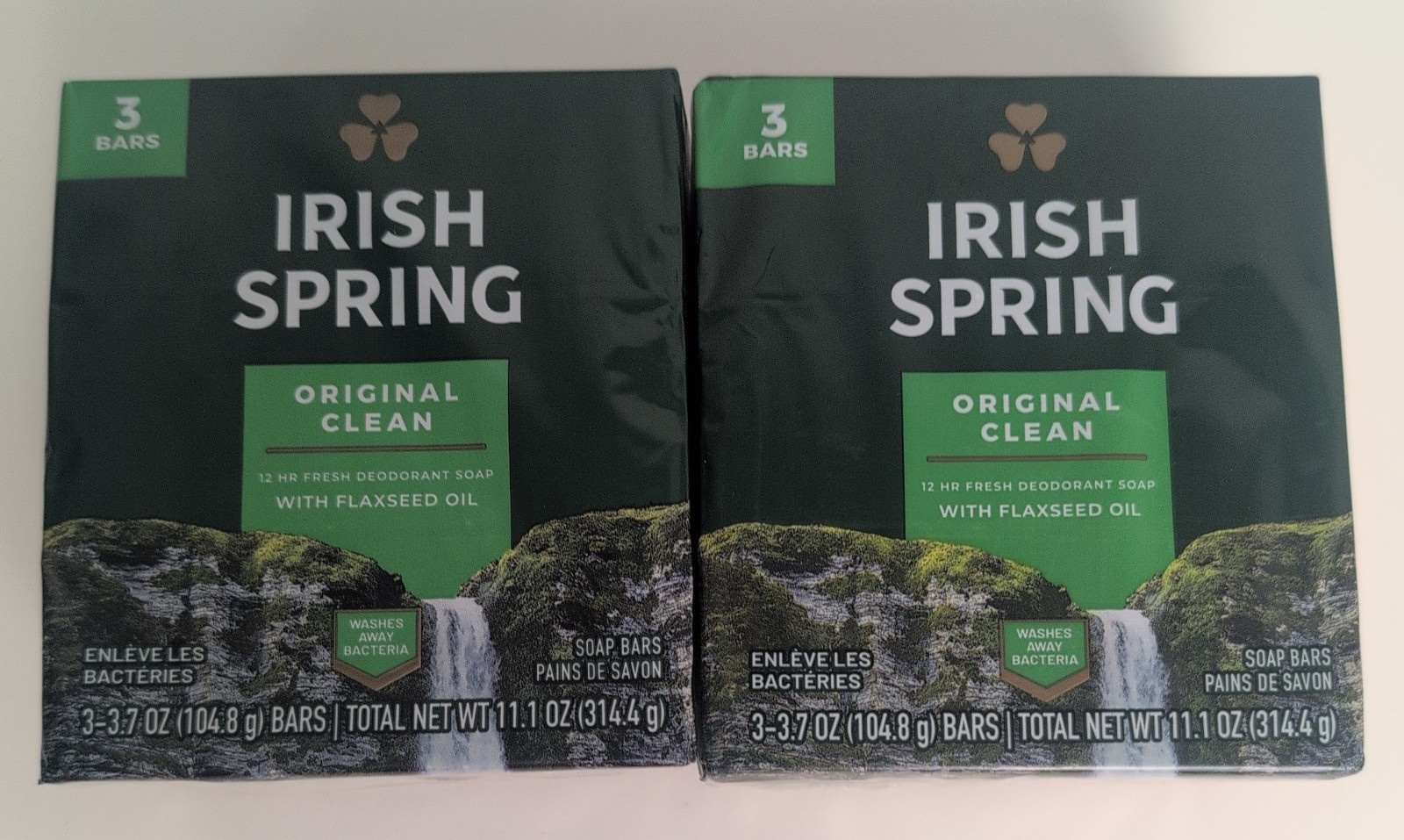 Irish Spring Original Clean Deodorant Bar Body Soap 3.7 Oz – 3 Pack – 6 Bars