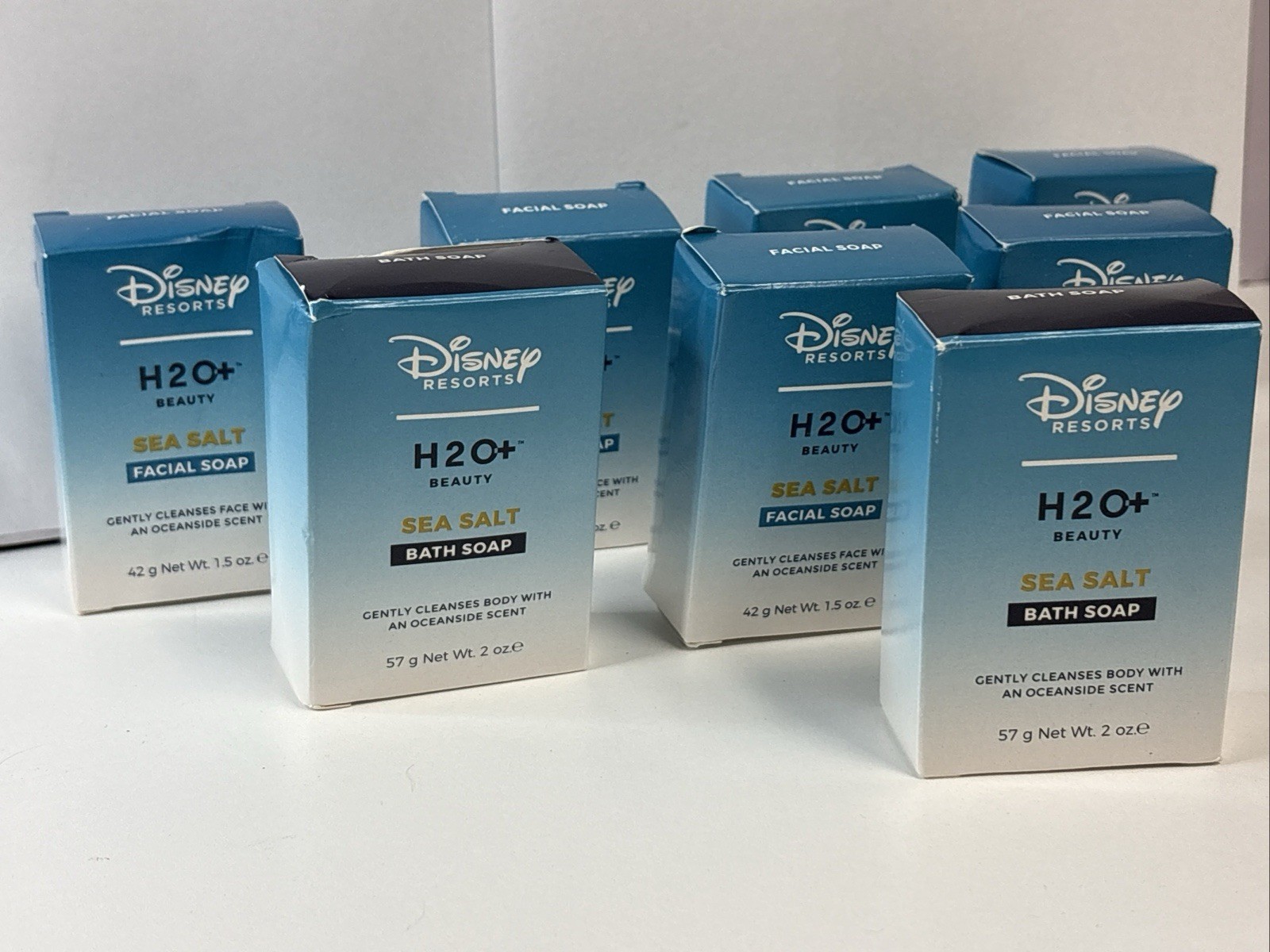 8 Disney Resorts H2O+ Beauty Sea Salt Bath Soap (2) & Facial Soap (6) ~ NEW