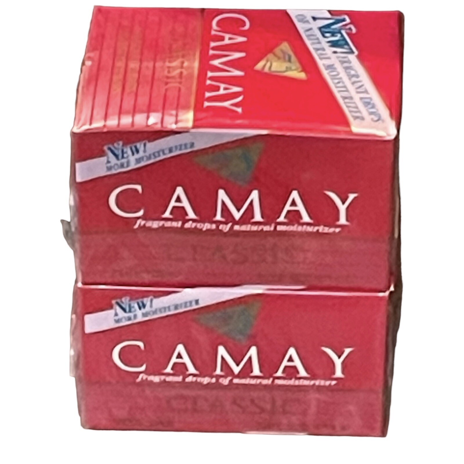 Vintage Camay Soap Pink Classic Fragrance Drops Beauty Large Bars (4.5 Oz) 2 Box
