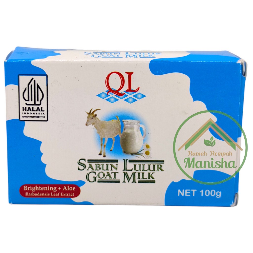 QL Goat Milk Body Scrub Bar Soap with Aloe 100g