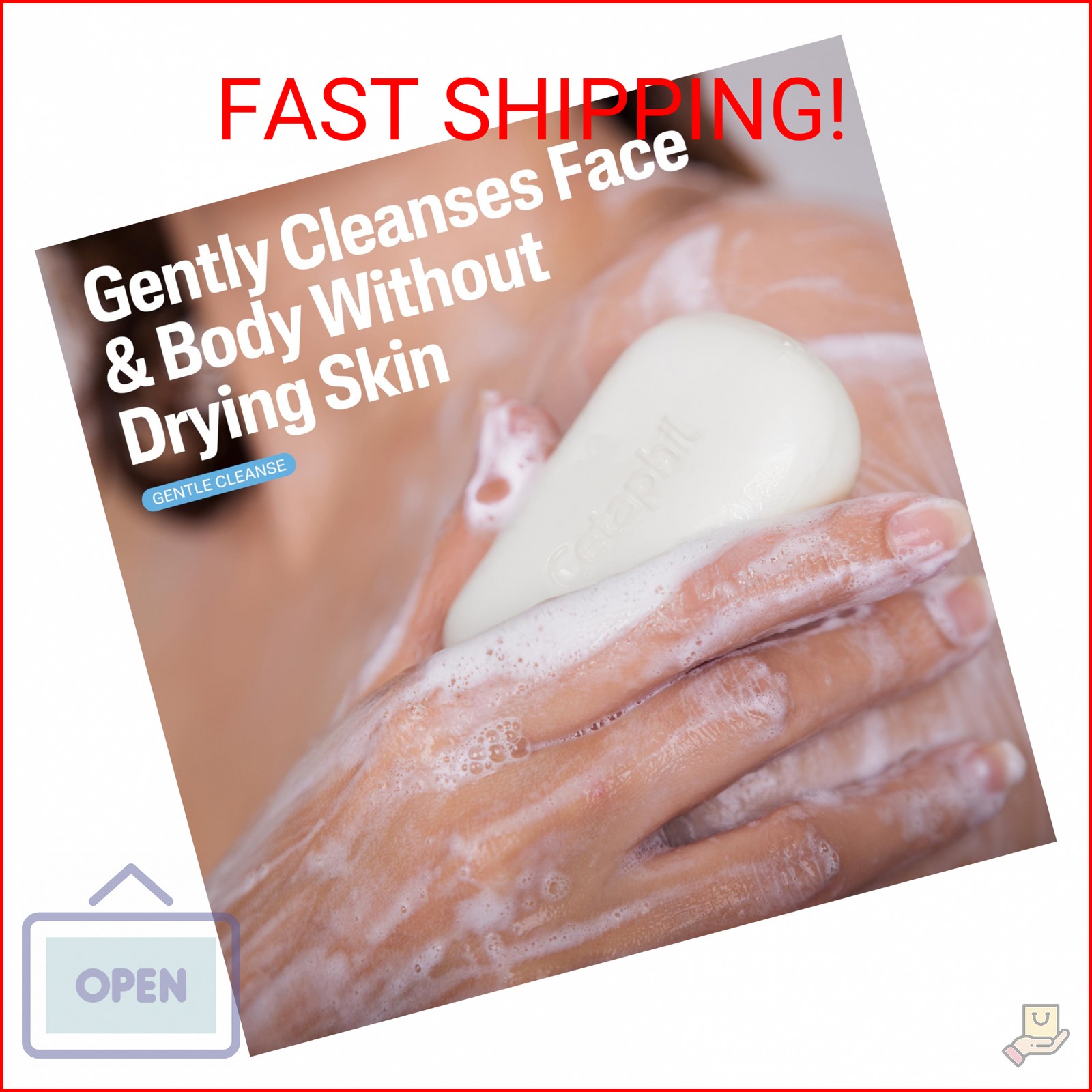 Cetaphil Gentle Cleansing Face and Body Bar, 4.5 oz Bar (Pack of 6), Nourishing