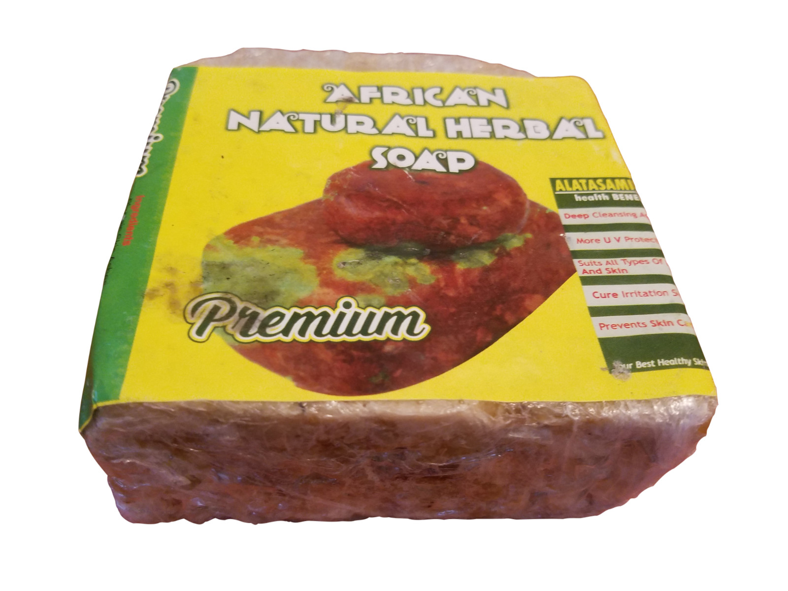 100% Premium African Natural Herbal Black Soap For Hair and Skin
