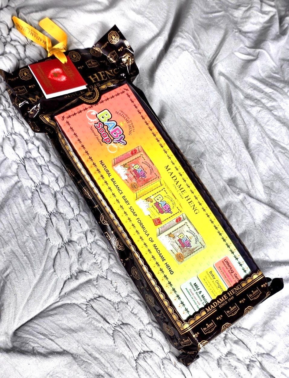 Madame Heng Baby Soap Gift Set 3x150g Natural Balance Herbal Soap Thailand